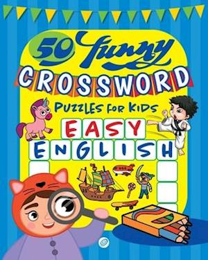 50 funny crossword puzzles for kids: Easy English