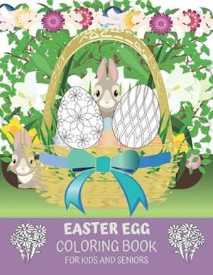 Easter Egg Coloring Book For Kids And Seniors