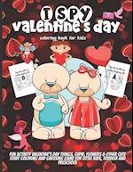 I Spy Valentine`s Day Coloring Book For Kids