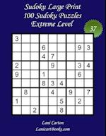 Sudoku Large Print for Adults - Extreme Level - N°37