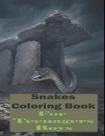 Snakes coloring book for teenagers boys