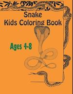 snake kids coloring book ages 4-8