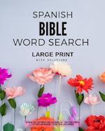 Spanish Bible Word Search - Large Print - With Solutions