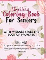 Christian Large Print Coloring Book for Seniors