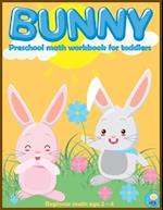BUNNY preschool math workbook for toddlers ages 2-4