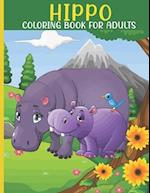 Hippo Coloring Book For Adults
