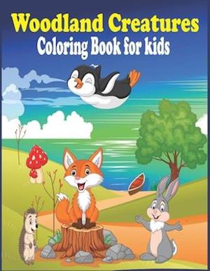 Woodland Creatures Coloring Book for kids