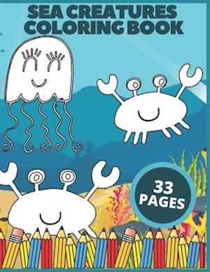 Sea Creatures Coloring Book