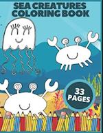 Sea Creatures Coloring Book