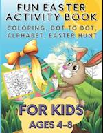 Fun Easter Activity Book For Kids Ages 4-8