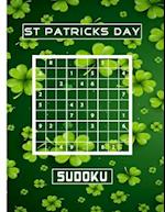 St patricks day sudoku: A puzzle book gift for adults with solutions. from easy to super hard. 