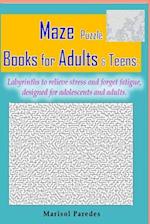 Maze Puzzle Books for Adults & Teens