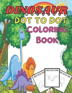 Dinosaurs dot to dot coloring book