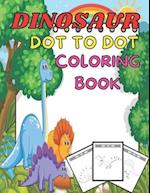 Dinosaurs dot to dot coloring book