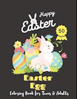 Easter Egg Coloring Book for Teens & Adults