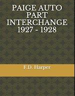 Paige Auto Part Interchange 1927 - 1928