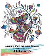 Adult Coloring Book Stress Relieving Animal Designs: Animals with Patterns Coloring Books 