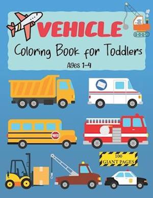 Vehicle Coloring Book for Toddlers