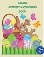 Easter Activity & Coloring Book: Fun activities and coloring pages for kids 4-8 