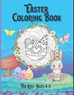 Easter Coloring Book for Kids Ages 4-8