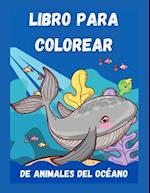 Libro Para Colorear De Animales Del Océano