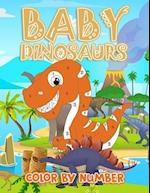 Baby Dinosaur Color By Numbers