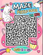 Maze Puzzle Book for Kids age 8-12 years