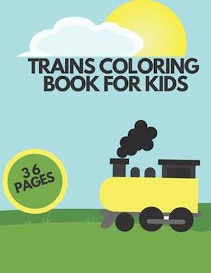 Trains Coloring Book for Kids