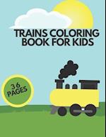 Trains Coloring Book for Kids