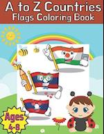 A to Z Countries Flags Coloring Book ages 4-8