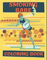 Smoking Babe Coloring Book