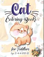 Cat Coloring Books for Toddlers Ages 2-4 4-8 8-12