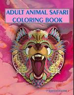 Adult Animal Safari Coloring Book Volume 2