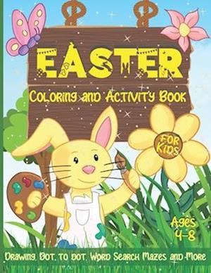 Easter Coloring and Activity Book for Kids Ages 4-8