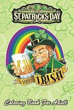 St Patricks Day Coloring Book For Adult