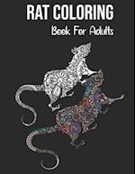 Rat Coloring Book For Adults