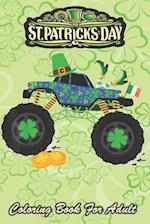 St Patricks Day Coloring Book For Adult