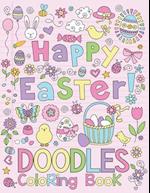 Happy Easter Doodles Coloring Book