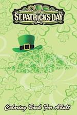 St Patricks Day Coloring Book For Adult