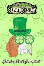 St Patricks Day Coloring Book For Adult