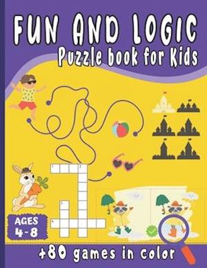 Fun and Logic Puzzle Book for kids