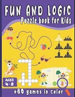 Fun and Logic Puzzle Book for kids