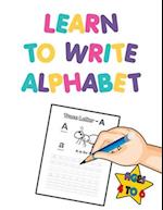 learn to write alphabet