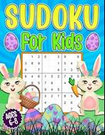 Sudoku for Kids 6-8: Easter Sudoku Book for Children - 200 Sudoku Puzzles 4x4 6x6 9x9 Grids With Solutions 