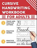 Cursive Handwriting Workbook for Adults