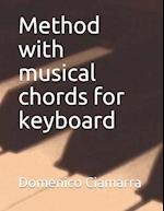 Method with musical chords for keyboard