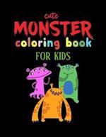 Cute Monster Coloring Book for Kids