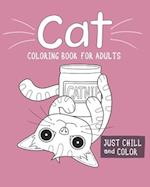 Cat Coloring Book For Adults: Fun Coloring book for all ages. Stress relief through coloring leading to relaxation and focus. great gift for friend's 