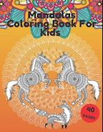 Mandalas Coloring Book For Kids: For Kids boy girls for Relax Mndalas Animals Stained Glass Squirrel Horse Bird Parrot 