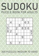 Sudoku Puzzle Book for Adults - 300 Puzzles - Medium to Hard 